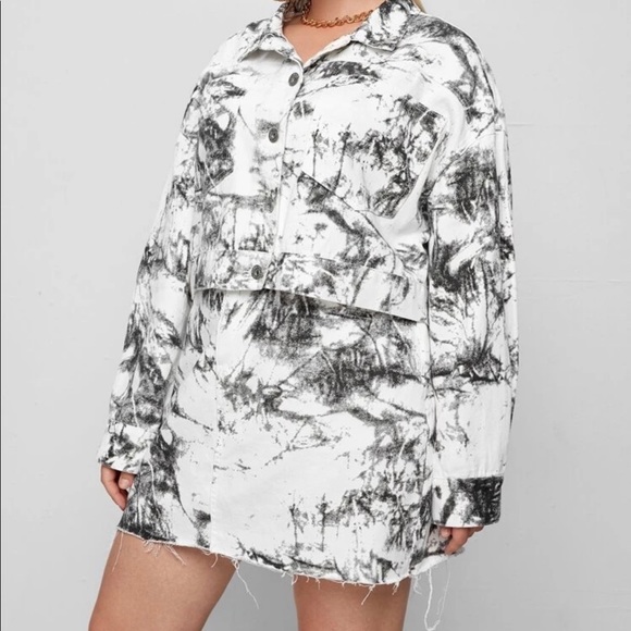 Tie Dye Jacket And Skirt Set - Picture 4 of 6